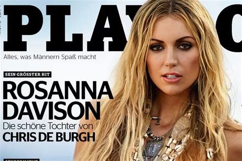 rosanna davison naked|First Irish woman on the cover of Playboy is former Miss World。